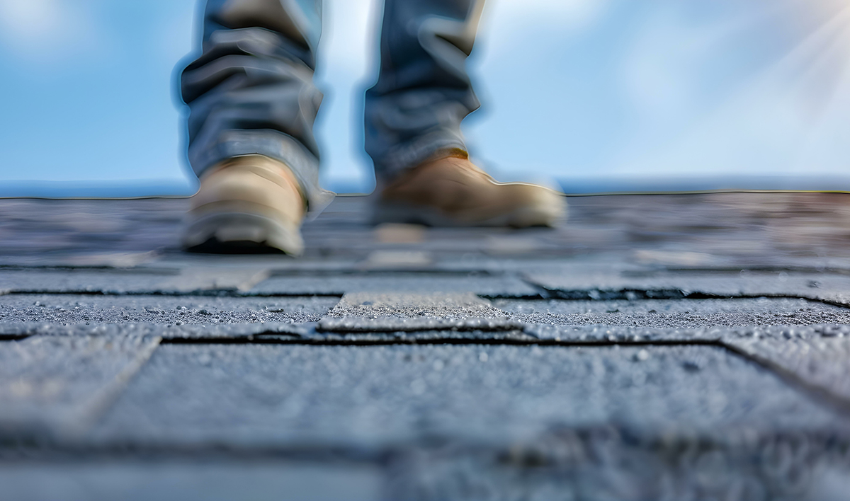 Skilled Roofer Replicates And Renovates House Roof Tiles With Pr