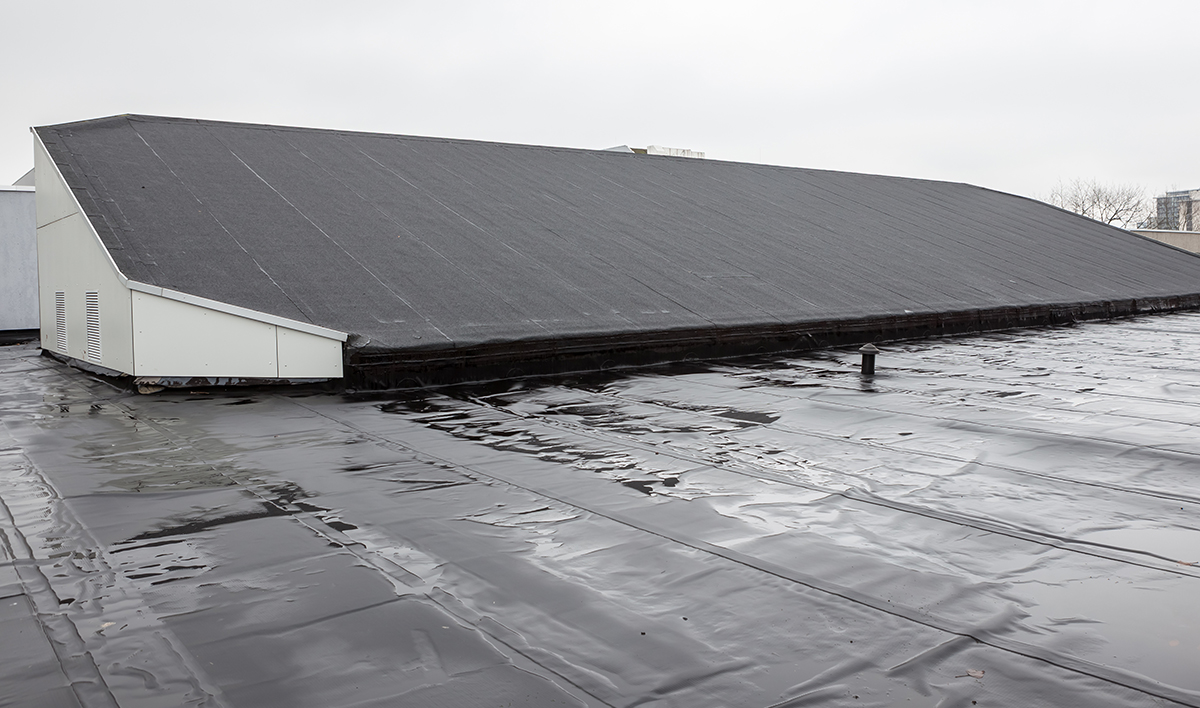 Sloping Roof With Roofing