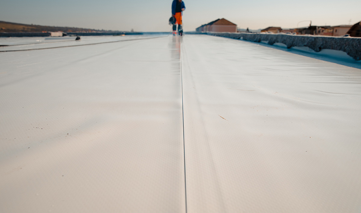 Waterproofing And Insulation At Construction Site, Waterproofing