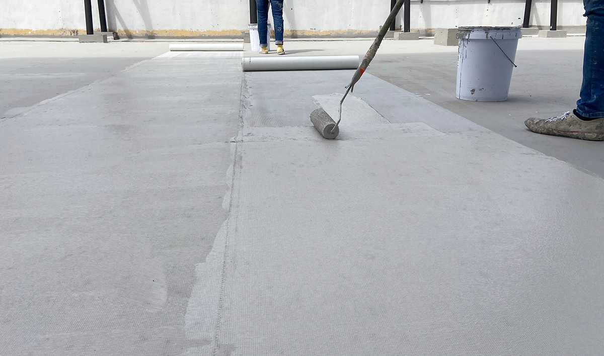 Reinforced Plastic Mesh For Waterproofing On The Roof, Rubber Ro