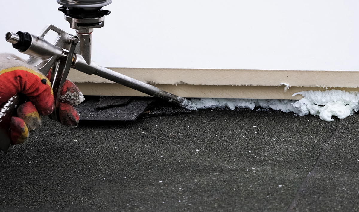 Roofing Insulation, Installation Of Insulation Sheets On Foam