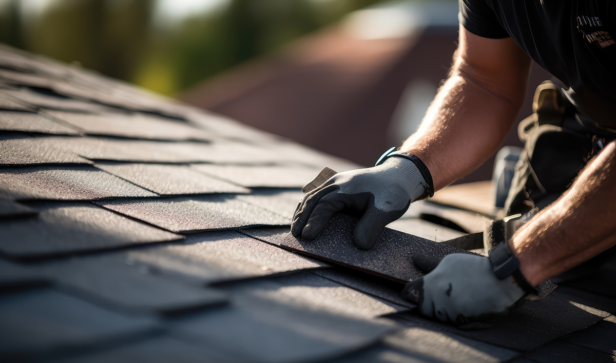 Asphalt Shingles Installation On The Roof Roofer