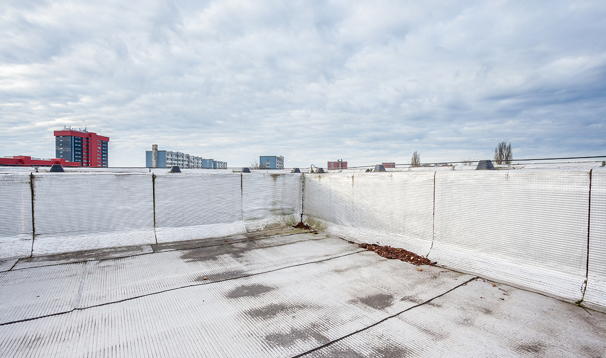 Flat Roof With Roofing