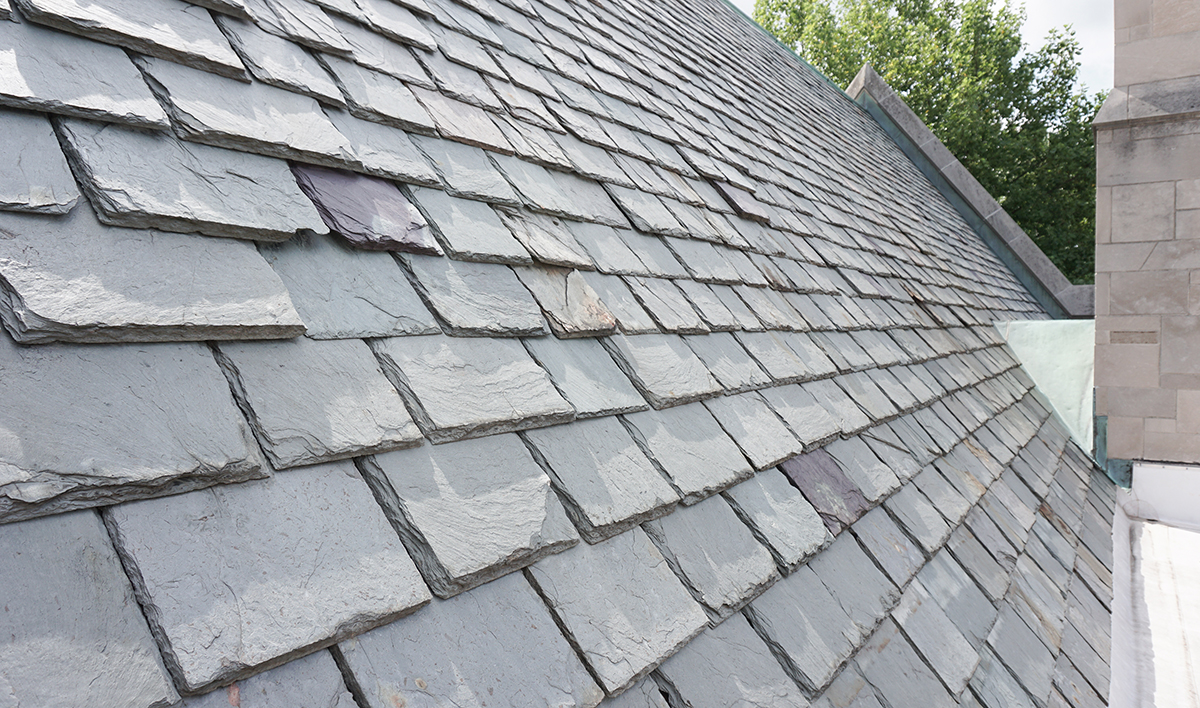 Slate Roof On A Historic Building