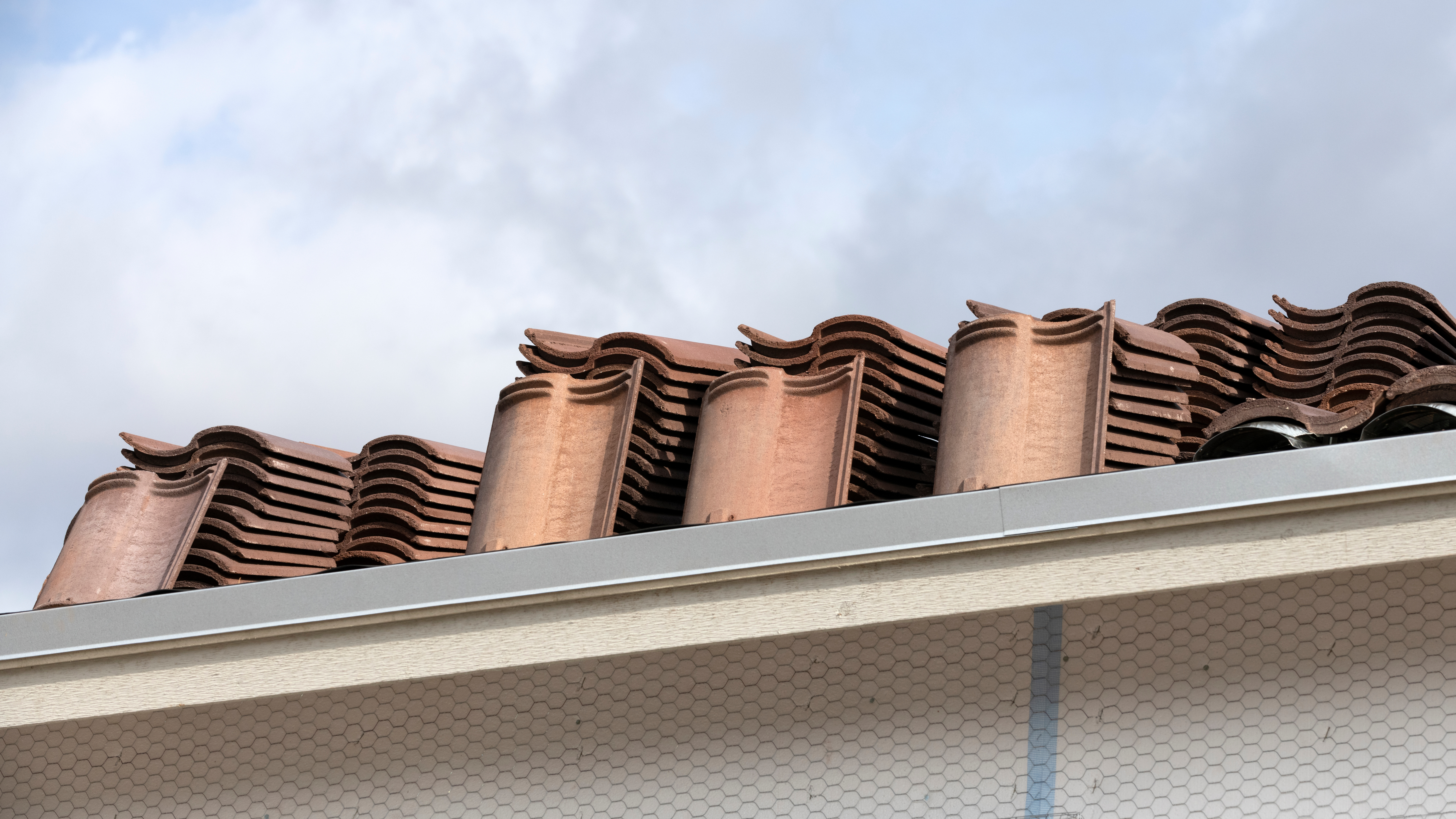Roof Tiles Waiting To Be Installed