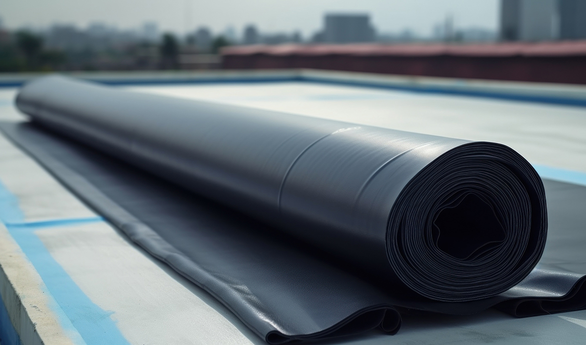 Roll Of EPDM Ethylene Propylene Diene Terpolymer Material Laying