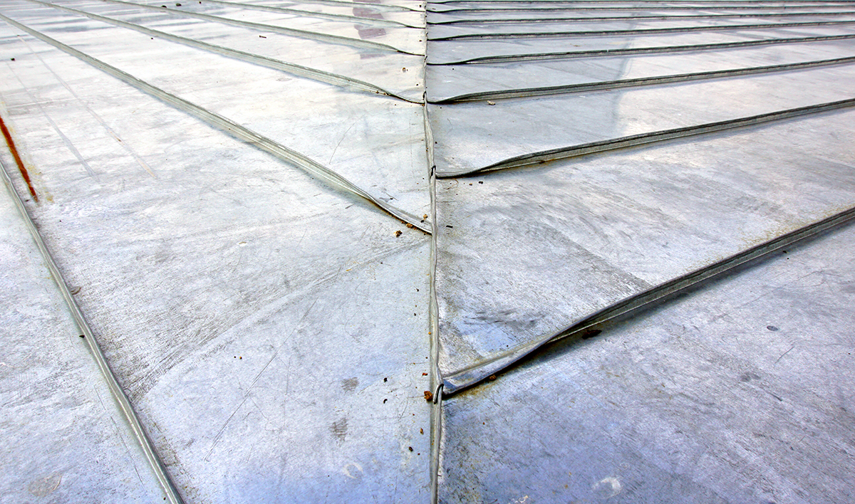 Architectural Detail Of Metal Roof