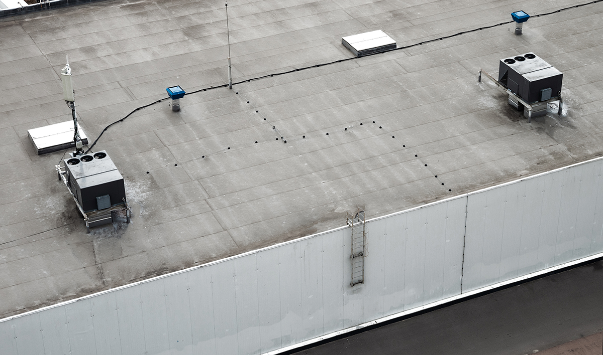 The External Units Of The Commercial Air Conditioning And Ventil