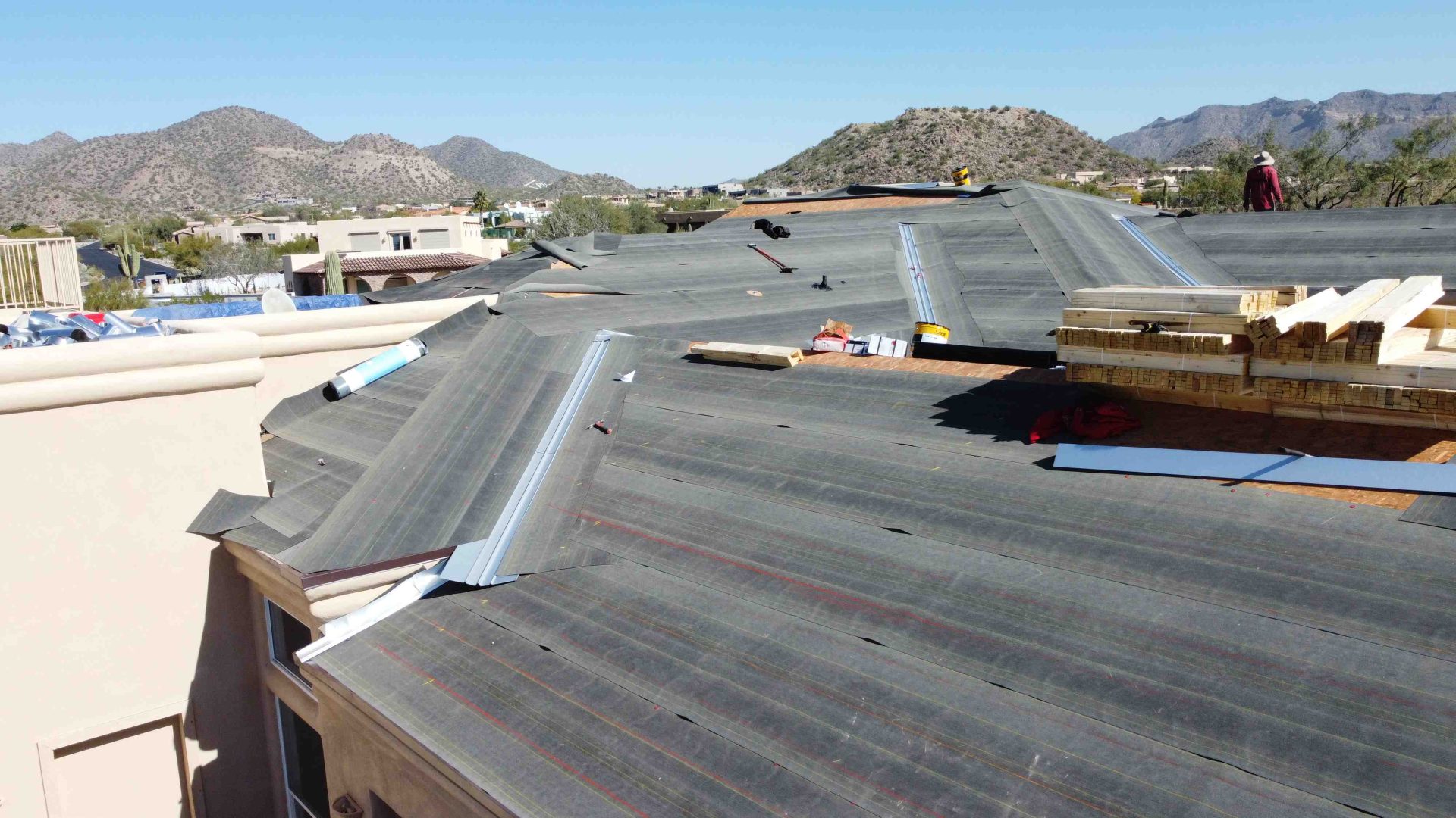 emergency roof leak repair scaled